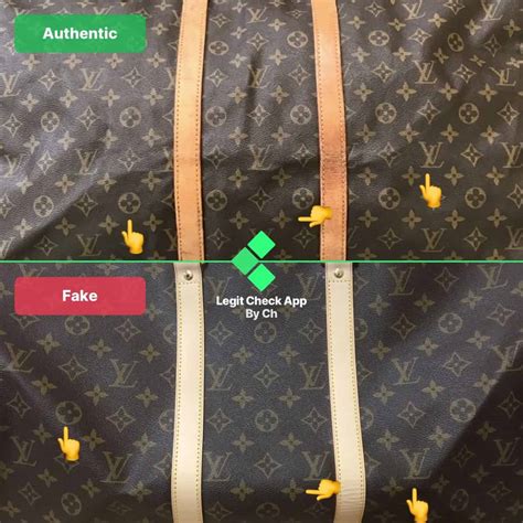 louis vuitton duffle bag real vs fake|how to check if louis vuitton is real.